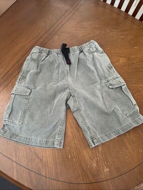 VTG Gramicci Belted Shorts Climbing Military Olive Green Hiking Unisex Large EUC